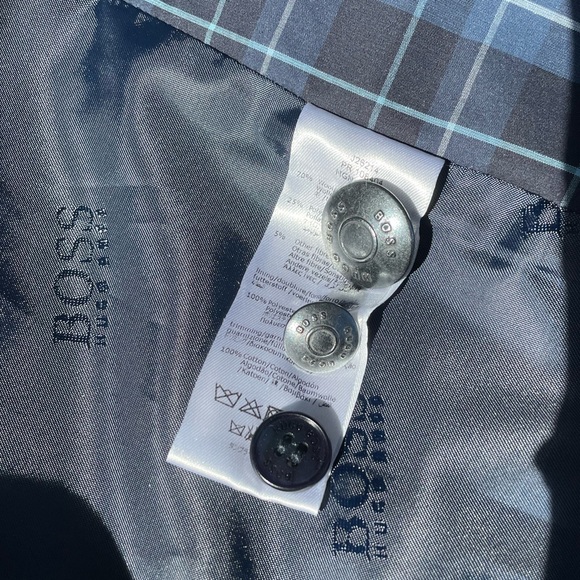 BOSS Hugo Boss Wool Coat Jacket, Blue & Grey, Boys Size 12-XS, NEW WITH TAG - Picture 12 of 12